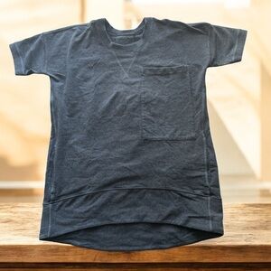 Lululemon Mudra‎ Sweatshirt Women’s 6 Charcoal Short Sleeve Tunic Top